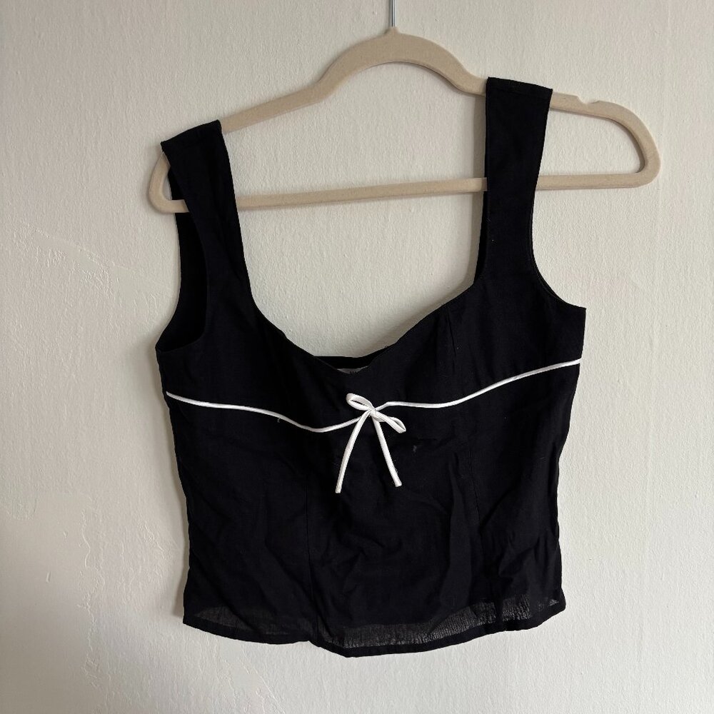 Peppermayo black bow top
